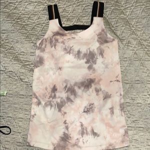 Pastel colored racer tank top. Very supportive